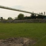 Na stadionie FSC praca wre. Rozmowa z 1959 r. od pracach nad obiektem przy ul. Kresowej