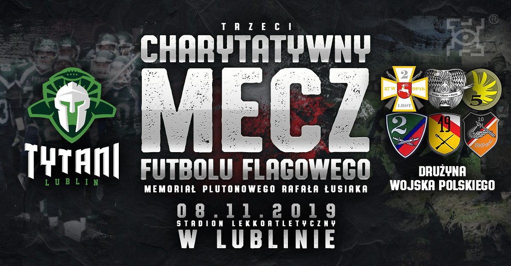 Zapowiedź: III Charytatywny Mecz Futbolu Flagowego Tytani - Wojsko Polskie