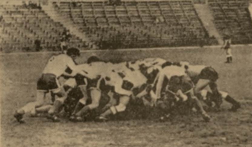 Lubelskie rugby w 1958 r: AZS Lublin - Partizan Belgrad