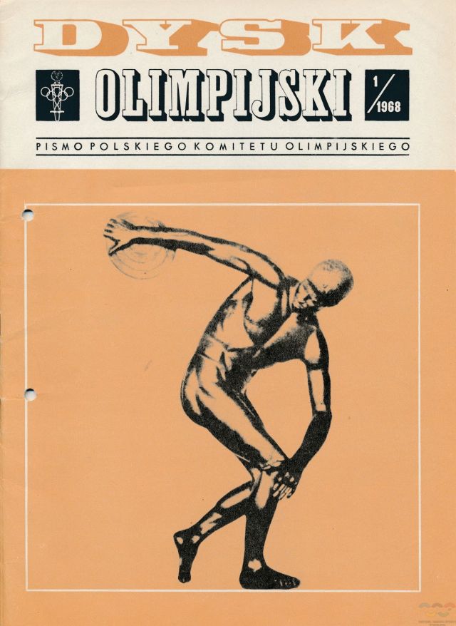 Z archiwum Centrum Historii Sportu w Lublinie: "Dysk Olimpijski. Pismo Polskiego Komitetu Olimpijskiego" nr. 1/1968