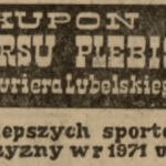 Nominowani w Plebiscycie na sportowca roku Lubelszczyzny za 1971 r.