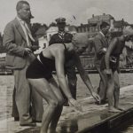 Pierwsze powojenne zawody pływackie