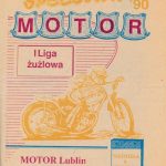 Z archiwum Centrum Historii Sportu: program żużlowy "Motor Lublin - Falubaz Zielona Góra. 8 kwietnia 1990"