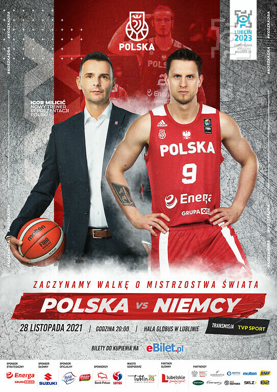 Lublin gospodarzem koszykarskiego spotkania Polska-Niemcy