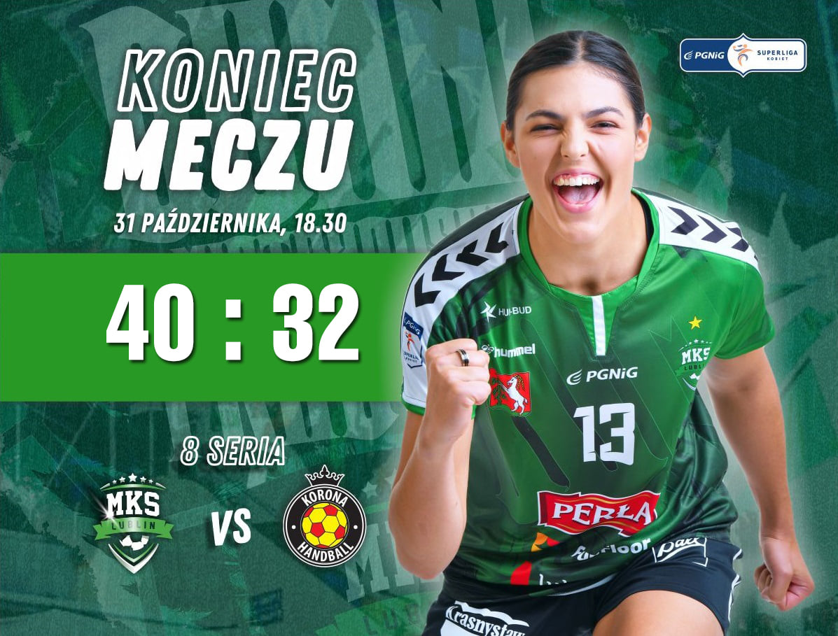 MKS FunFloor Perła Lublin – Suzuki Korona Handball Kielce 40:32