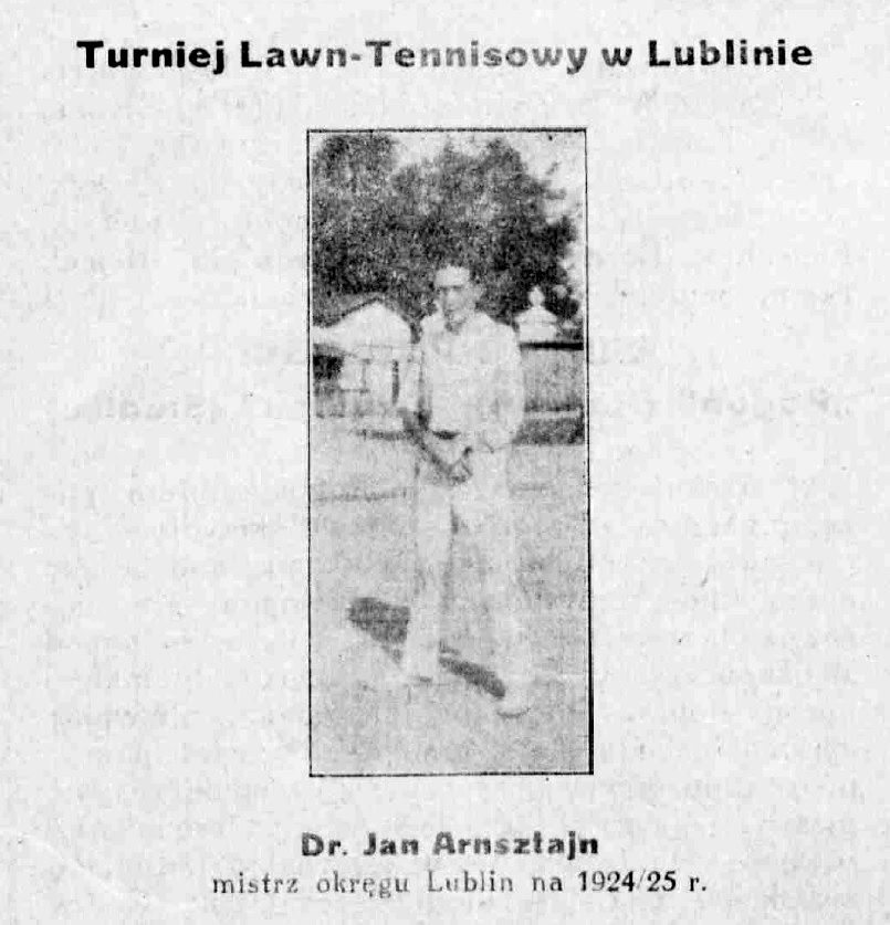 Pierwszy turniej tenisowy w Lublin - 1924 r.