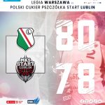 Legia Warszawa  - Polski Cukier Pszczółka Start Lublin 80:78