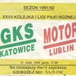 Z archiwum Centrum Historii Sportu: "Program meczowy Motor Lublin - GKS Katowice"