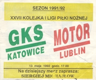 Z archiwum Centrum Historii Sportu: "Program meczowy Motor Lublin - GKS Katowice"