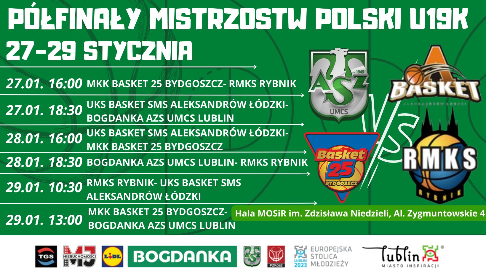 Zapowiedź: Półfinały Mistrzostw Polski U19K w Lublinie