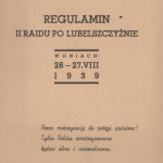 Z archiwum Centrum Historii Sportu: "Regulamin II Rajdu po Lubelszczyźnie" z 1939 r.
