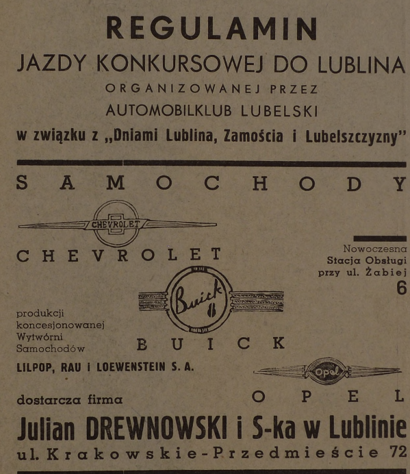 Z archiwum Centrum Historii Sportu: "Regulamin jazdy konkursowej do Lublina" z 1939 r.