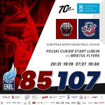ENBL: Polski Cukier Start Lublin - Bristol Flyers 85:107