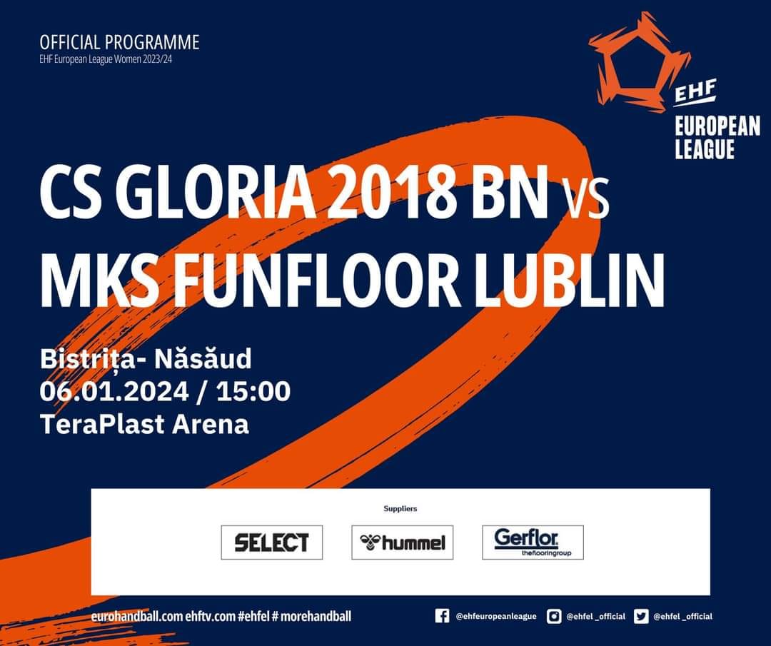 EHF: CS Gloria 2018 Bistrita-Nasaud - MKS FunFloor Lublin 26:23