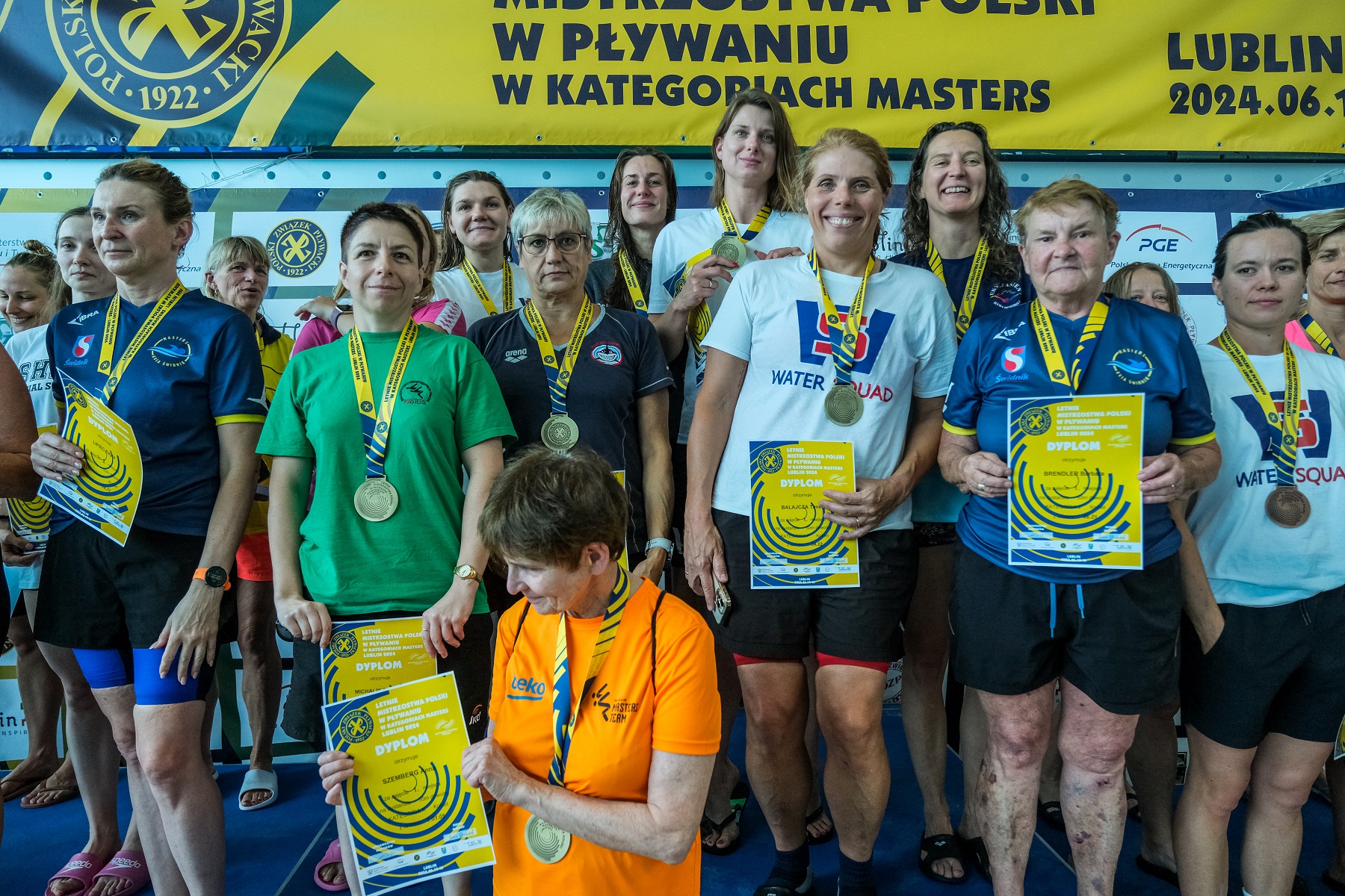 Start Letnich Mistrzostw Polski w Pływaniu w Kategoriach Masters
